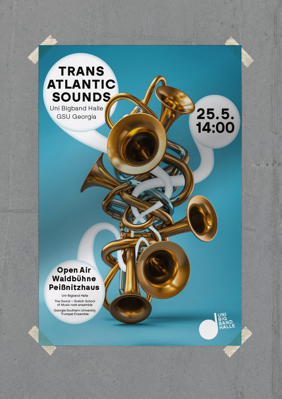 Plakat Uni-Bigband Halle