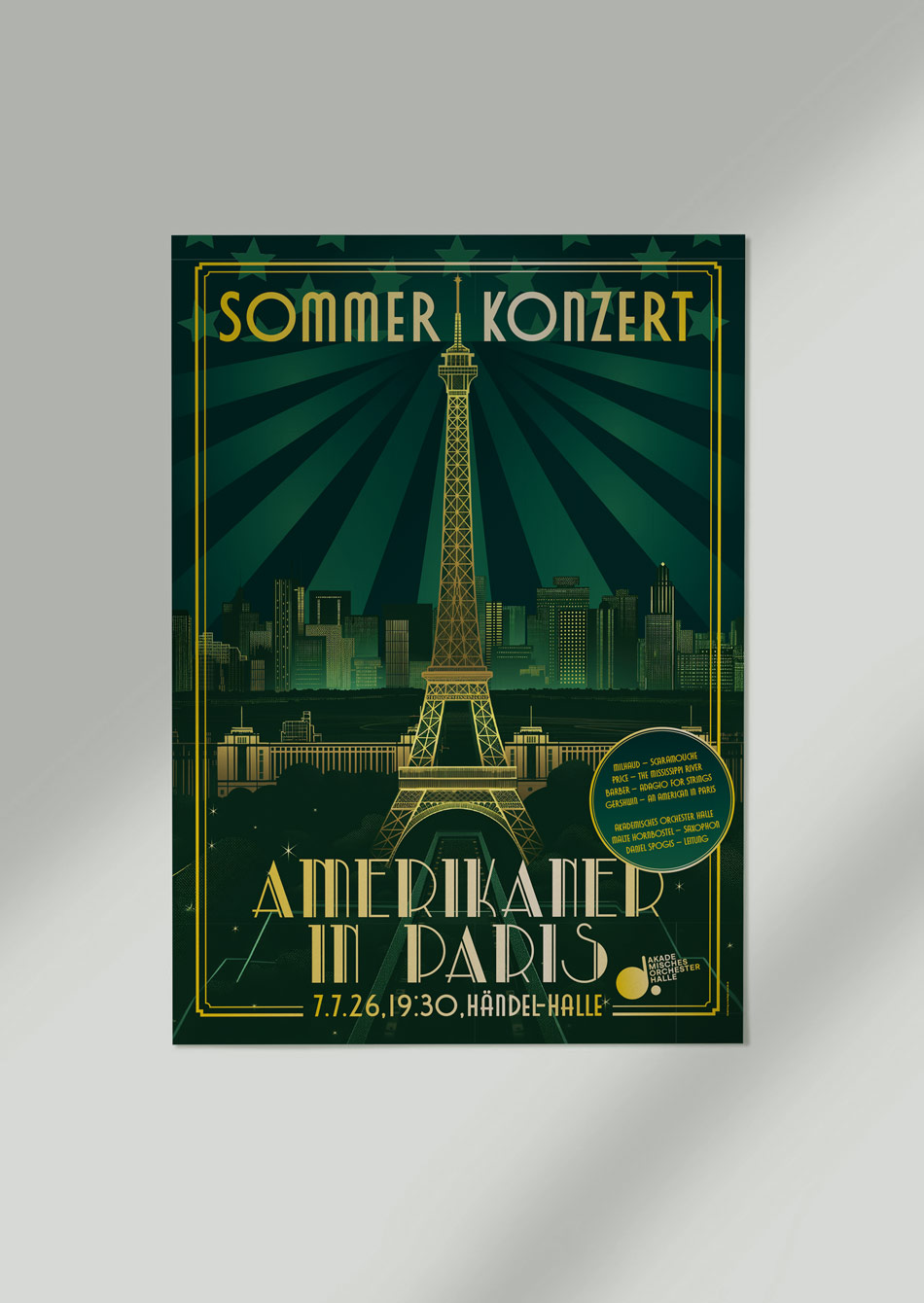 Plakat Akademisches Orchester Halle